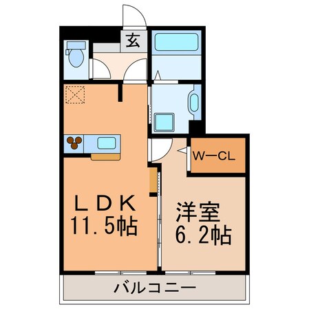 シャンポールの物件間取画像